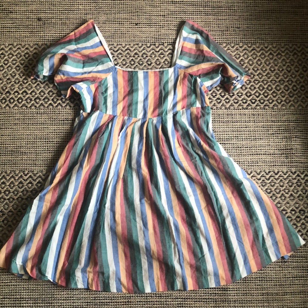 Madewell cotton stripe dress